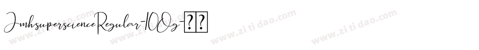 JmhsuperscienceRegular-10Og字体转换