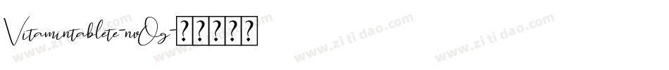 Vitamintablete-nvOg字体转换