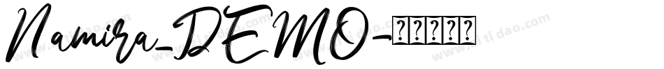 Namira_DEMO字体转换