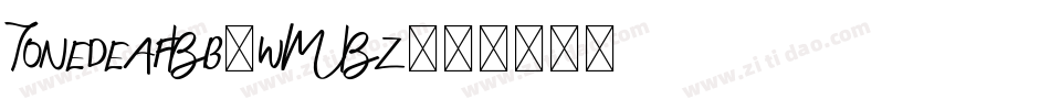 TonedeafBb-wMBz字体转换