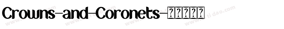 Crowns-and-Coronets字体转换