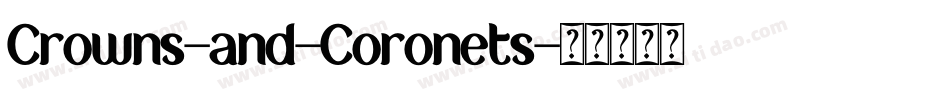 Crowns-and-Coronets字体转换