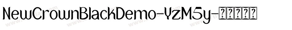 NewCrownBlackDemo-YzM5y字体转换