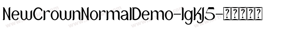 NewCrownNormalDemo-lgKJ5字体转换
