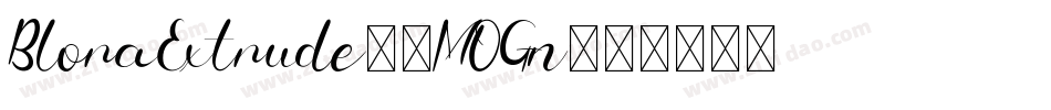 BloraExtrude-8MOGn字体转换