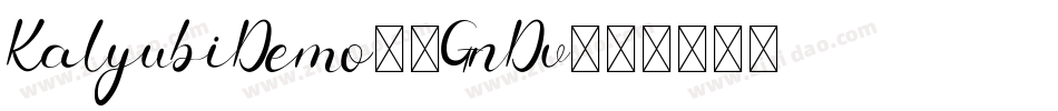 KalyubiDemo-1GnDv字体转换