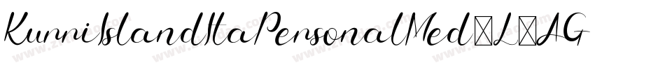 KurriIslandItaPersonalMed-L3AGn字体转换 KurriIslandItaPersonalMed-L3AGn字体转换