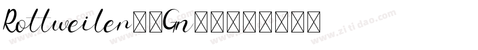 Rottweiler-1Gn52字体转换
