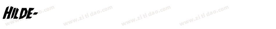 Hilde字体转换