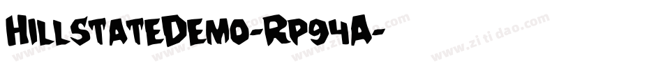 HillstateDemo-Rp94A字体转换 HillstateDemo-Rp94A字体转换