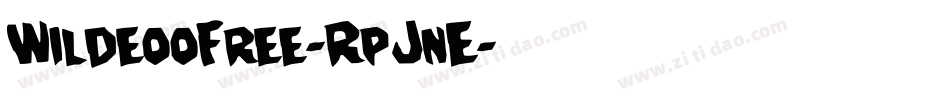 WildeooFree-RpJnE字体转换