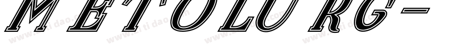 METOLURG字体转换