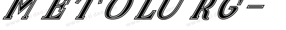 METOLURG字体转换