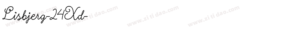 Lisbjerg-24Xd字体转换