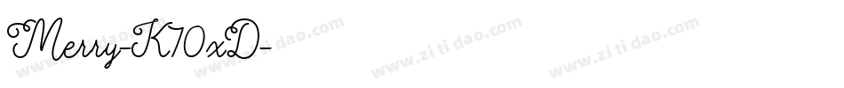 Merry-K70xD字体转换