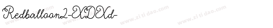 Redballoon2-XDXd字体转换