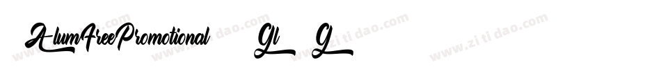 AlumFreePromotional2-Gl3G字体转换