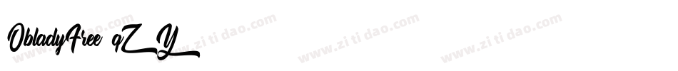 ObladyFree-qZY81字体转换