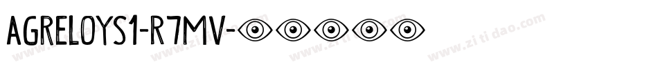 Agreloys1-R7Mv字体转换