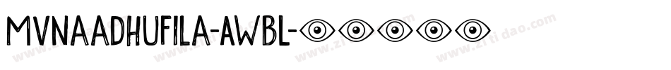 MvNaadhuFila-AWBL字体转换