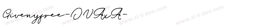 Givenyfree-OVAxA字体转换
