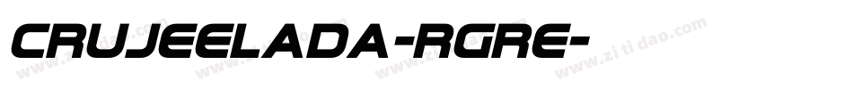 CruJeelada-RgrE字体转换