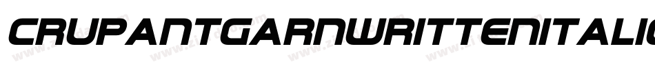 CruPantgarnWrittenitalic-Rgre字体转换