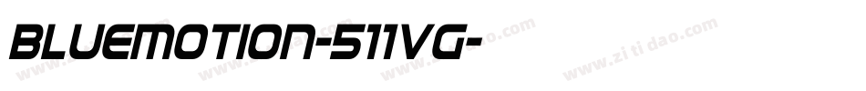 Bluemotion-511VG字体转换