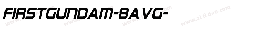 Firstgundam-8aVg字体转换
