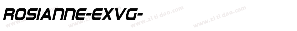 Rosianne-exVg字体转换