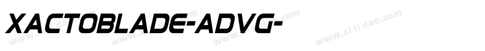 XactoBlade-adVg字体转换 XactoBlade-adVg字体转换