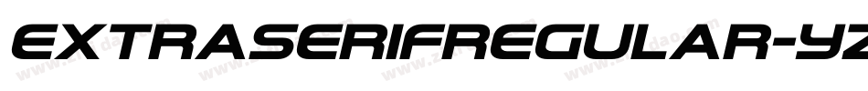 ExtraserifRegular-Yzy42字体转换