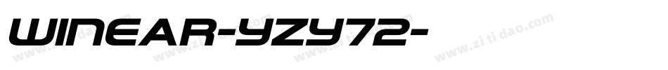 Winear-Yzy72字体转换
