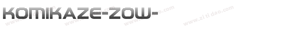 Komikaze-zOw字体转换