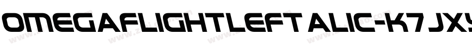 OmegaFlightLeftalic-K7Jxy字体转换
