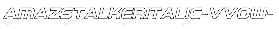 Amazstalkeritalic-VVOw字体转换