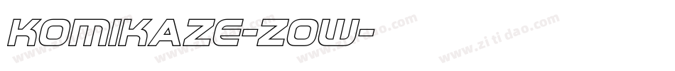 Komikaze-zOw字体转换