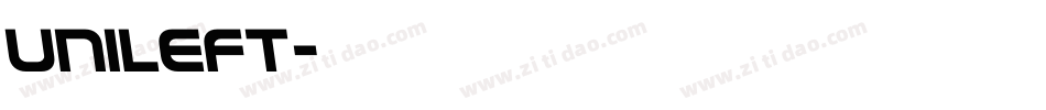 Unileft字体转换