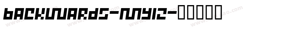 Backwards-mY12字体转换