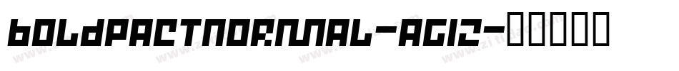 BoldpactNormal-AG12字体转换