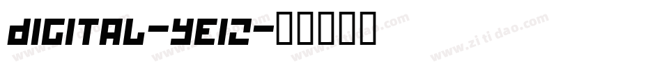Digital-YE12字体转换