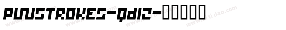 Pwstrokes-qD12字体转换