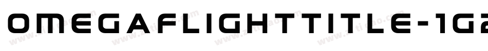 OmegaFlightTitle-1G2B2字体转换