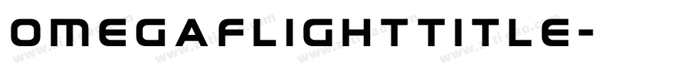 omegaflighttitle字体转换