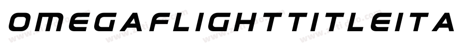 OmegaFlightTitleItalic-RpqRA字体转换