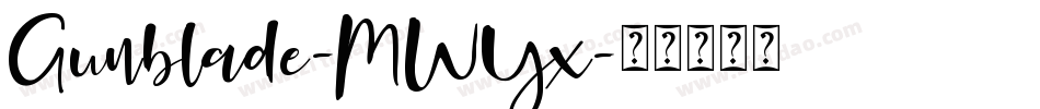 Gunblade-MWYx字体转换