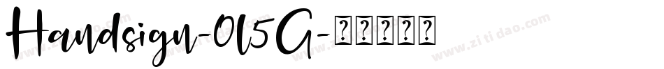 Handsign-0l5G字体转换 Handsign-0l5G字体转换