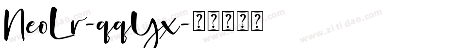 NeoLr-qqYx字体转换