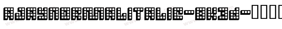 AjayNormalItalic-8K3D字体转换