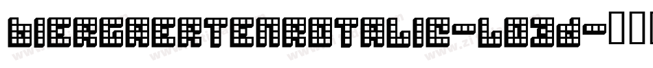 BiergaertenRotalic-lo3d字体转换